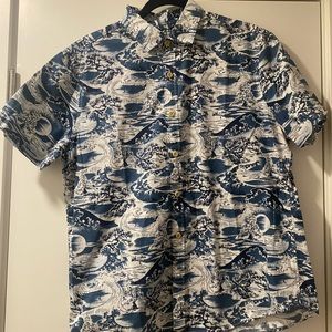Express short sleeve button up